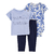 Set 3 piezas Remera M. cortas + Body y Pantalón