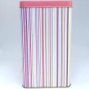 Lata yerbera rectangular - rayada