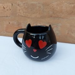 Taza Orejas Gato Ojos de Corazon - comprar online