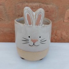 Maceta Animal Vintage Chica Conejo