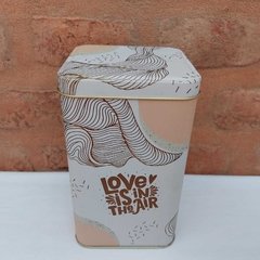 Lata cuadrada love - comprar online