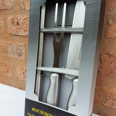 SET ASADO PINCHE-CUCHILLO-AFILADOR - confdefeliz