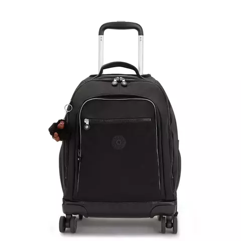 MOCHILA KIPLING NEW ZEA DE RODINHAS TRUE BLACK - comprar online