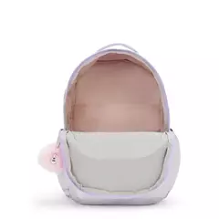 MOCHILA KIPLING SEOUL XL SILVER GLOW METALIZADA - MAGIC PLACE PAPELARIA