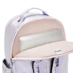 Imagem do MOCHILA KIPLING SEOUL XL SILVER GLOW METALIZADA
