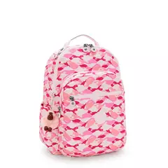 Imagem do MOCHILA KIPLING SEOUL PINK PALM