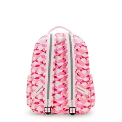 MOCHILA KIPLING SEOUL PINK PALM na internet