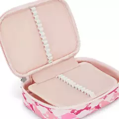 ESTOJO KIPLING 100 PENS PINK PALM - MAGIC PLACE PAPELARIA