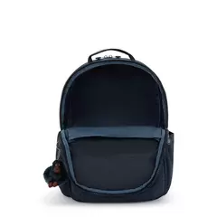 MOCHILA KIPLING SEOUL COLLEGE EXTRA BLUE TONAL - MAGIC PLACE PAPELARIA