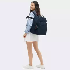 MOCHILA KIPLING SEOUL COLLEGE EXTRA BLUE TONAL