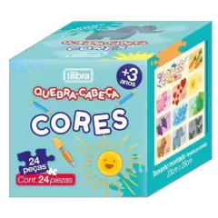 QUEBRA-CABEÇA 24 PEÇAS PEDAGÓGICO - CORES, NUMEROS E VOGAIS - TILIBRA na internet