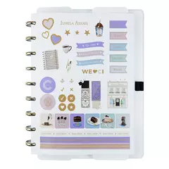 CADERNO ROSE KEY BY ISABELA AKKARI - GRANDE - CADERNO INTELIGENTE - MAGIC PLACE PAPELARIA
