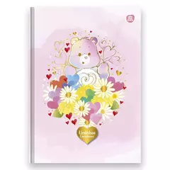 CADERNO COLEGIAL COSTURADO CAPA DURA 160F URSINHOS CARINHOSOS ( CAPAS DIVERSAS) - MAGIC PLACE PAPELARIA