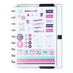 CADERNO GLACIAL - GRANDE - CADERNO INTELIGENTE - MAGIC PLACE PAPELARIA