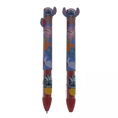 CANETA BICOLOR RETRATIL STITCH 1,0MM (ESCRITA AZ E VM) - comprar online
