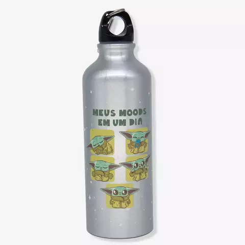 GARRAFA DE ALUMINIO 500ML C/MOSQUETAO THE MANDALORIAN