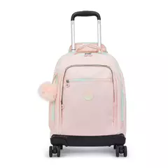 MOCHILA DE RODINHAS KIPLING NEW ZEA BLUSH METTALIC