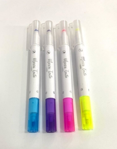 MARCA TEXTO PONTA DUPLA - CARIMBO - 4 CORES - comprar online