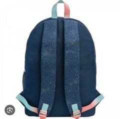 Mochila Juvenil Escolar Tilibra Feminina Académie Dots Azul na internet