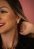 Brinco concha banhado ouro18K - comprar online