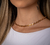 Corrente trançada banhado a ouro18K