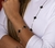 Pulseira trevo banhados a Ródio branco