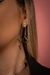 Brinco trevo banhado a ouro18K