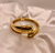 Bracelete grosso dourado banhado ouro18K