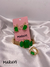 Conjunto dourado em pedras verde Banhando a ouro18K