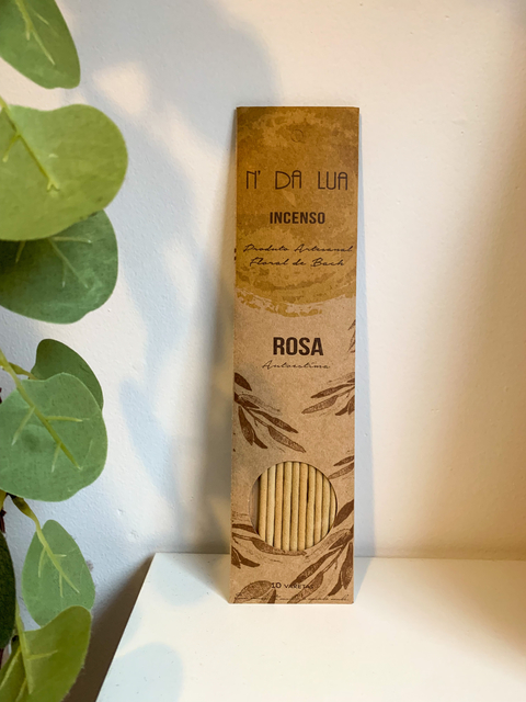 Incenso de Rosa - AUTOESTIMA - com Florais de Bach