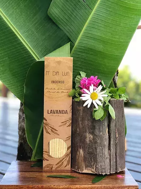 Incenso de Lavanda - ACALMAR - com Florais de Bach