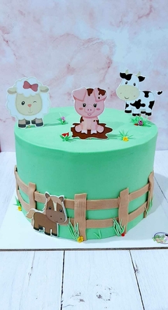 Torta decorada en Fondant Grande - Melocoton