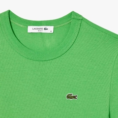 REMERA AJUSTADA DE PUNTO ELÁSTICO LACOSTE - TF 7218 - IXU - comprar online