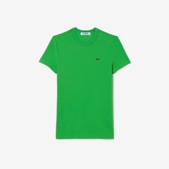 REMERA AJUSTADA DE PUNTO ELÁSTICO LACOSTE - TF 7218 - IXU