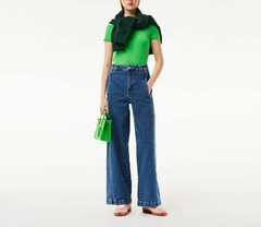 REMERA AJUSTADA DE PUNTO ELÁSTICO LACOSTE - TF 7218 - IXU en internet