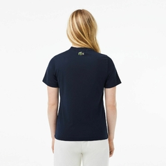 Imagen de REMERA DE PUNTO DE CORTE REGULAR PARA MUJER LACOSTE - TF 0896 - 166