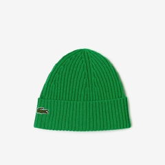 GORRO DE LANA PEINADA ACANALADA LACOSTE - RB 0001 - SIW