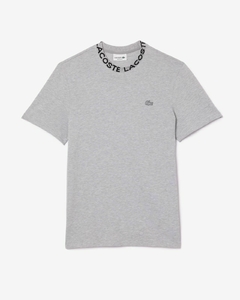 REMERA DE PIQUÉ CON CUELLO DE JACQUARD LACOSTE - TH 7488 - CCA