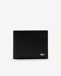 BILLETERA FITZGERALD EN CUERO GRABADO LACOSTE - NH 1115 - 000