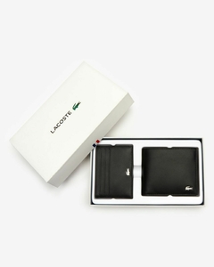 SET DE BILLETERA Y TARJETERO COLECCIÓN FG LACOSTE - NH 2505 - 000 - tienda online