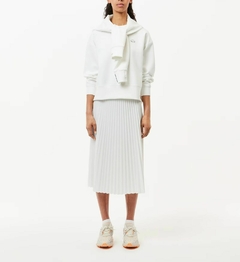 POLLERA PLIZADA FLUIDA CON CINTURA ELÁSTICA LACOSTE - JF 8050 - 70V en internet