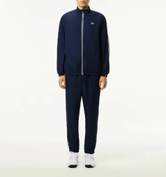 CONJUNTO DE CHANDAL EN TAFETA CON ESTAMPADO EN DIAMANTE LACOSTE - WH 2574 - 525 - tienda online