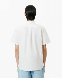 CAMISA OXFORD DE MANGA CORTA REGULAR FIT LACOSTE - CH 4579 - 001 - tienda online
