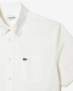 CAMISA OXFORD DE MANGA CORTA REGULAR FIT LACOSTE - CH 4579 - 001 - comprar online