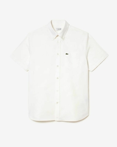 CAMISA OXFORD DE MANGA CORTA REGULAR FIT LACOSTE - CH 4579 - 001