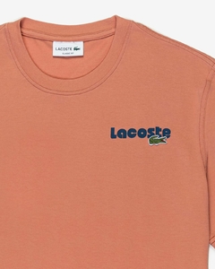CAMISETA DE ALGODÓN CON EFECTO LAVADO OMBRÉ LACOSTE - TH 7544 - LXG - comprar online
