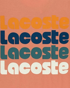 CAMISETA DE ALGODÓN CON EFECTO LAVADO OMBRÉ LACOSTE - TH 7544 - LXG en internet