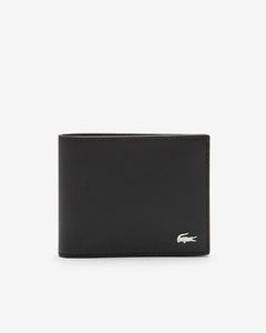 BILLETERA FITZGERALD EN CUERO GRABADO LACOSTE - NH 1115 - 028