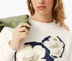 SUDADERA CON ESTAMPA FLORAL OVERSIZE LACOSTE - SF 4125 - 70V - By Marconi Boutique - Lacoste 