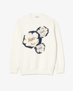 SUDADERA CON ESTAMPA FLORAL OVERSIZE LACOSTE - SF 4125 - 70V